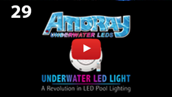 AMORAY UNDERWATER LED LIGHT FOR POOL PONDS FOUNTAINS DOCKS